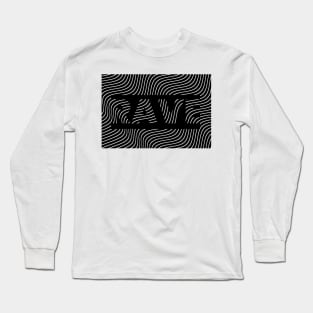 rave lines design Long Sleeve T-Shirt